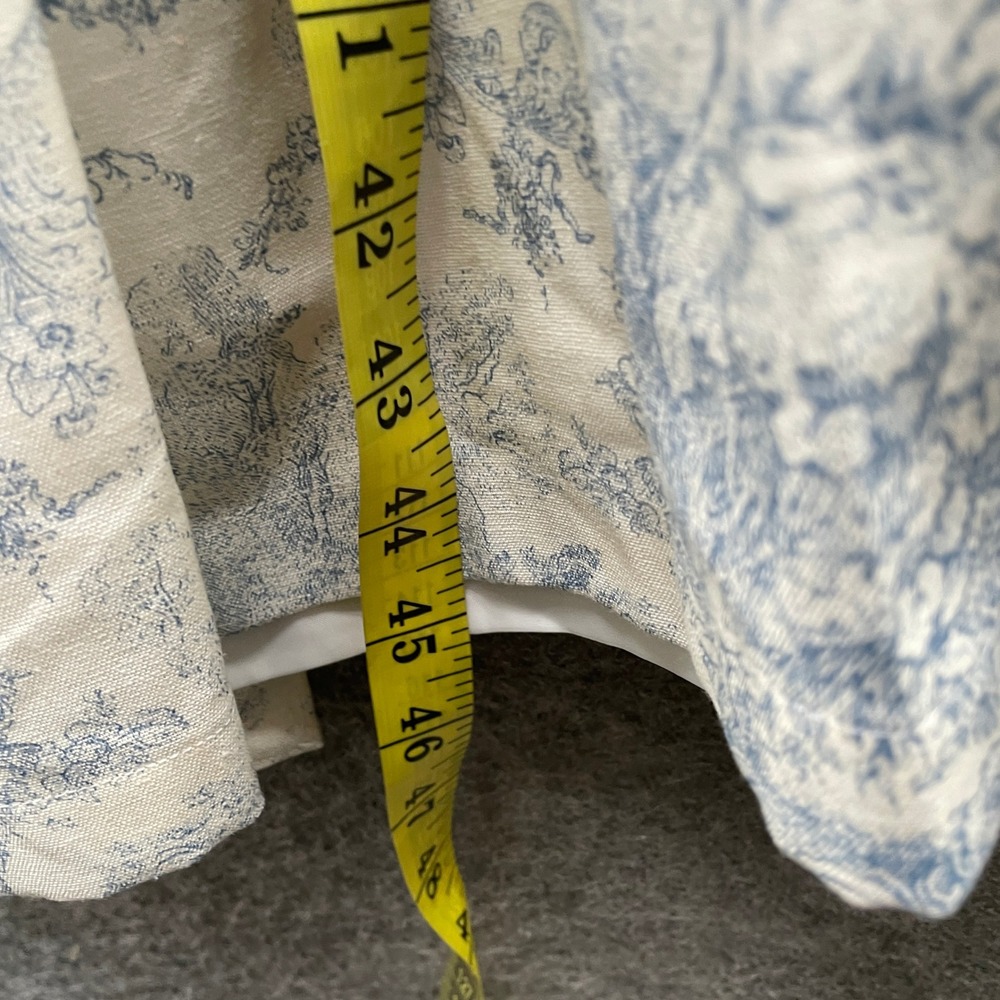 The Goeun Life Hanbok Dress Womens 66 (S) Blue White Toile Spring Summer Modern - Picture 11 of 12